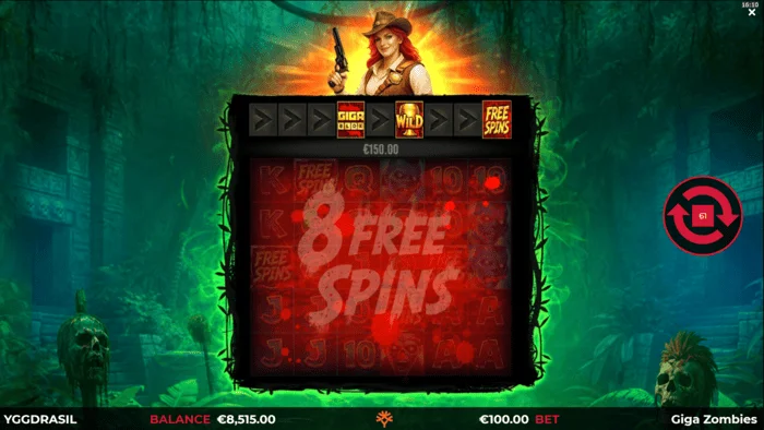 Giga Zombies - pokretanje Free Spins
